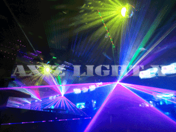 レーザー照明工事＆レーザー照明プログラム工事・レーザー工事例２４【光の演出・演出照明・照明プログラム】